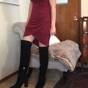 VINCE CAMUTO SUEDE OVER KNEE BOOTS